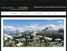 Tablet Screenshot of bergwandern-dolomiten.com